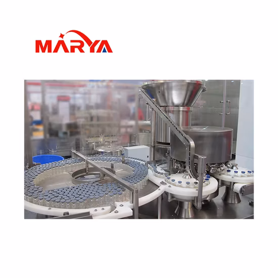 Machine de remplissage de flacons aseptiques pharmaceutiques automatiques Marya pour ligne de scellage de remplissage de liquide de bouteilles de flacons Fabricant et fournisseur