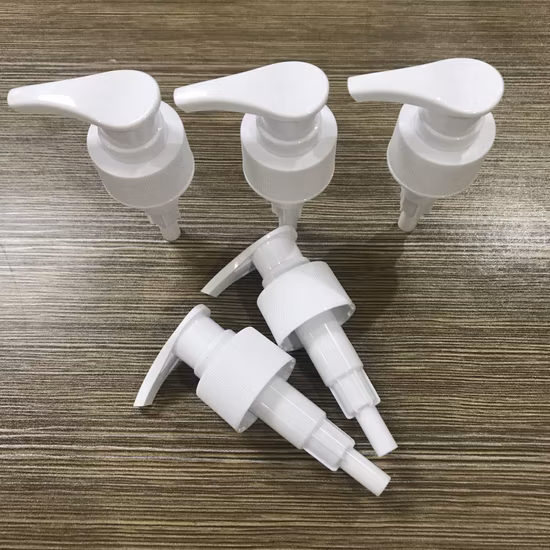 Tête de pompe en plastique adaptée aux besoins du client de pompe de shampooing de gel de douche de la couleur 28mm 24mm PP de Chine